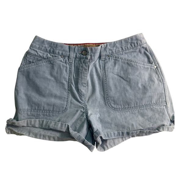 I.E. Relaxed Petite Light Wash Shorts Size 8 100% Cotton - Picture 1 of 3